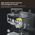 thumbnail image 3 of Espresso Machine with Built-in Grinder,Italian ULKA 15 Bar Espresso Machine - 85oz Water Tank, Dual PID Control, Milk Frother & Auto-Cleaning for Perfect Lattes and Cappuccinos, 3 of 10
