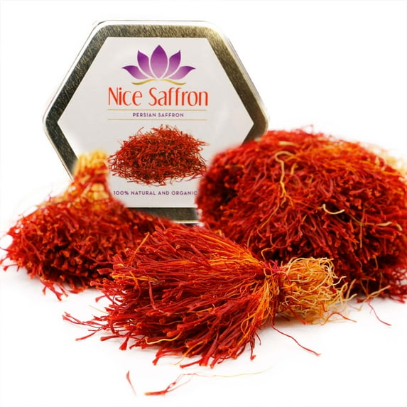 Nice Saffron Premium Organic Saffron Bunch Red (100 Grams | 3.52oz)