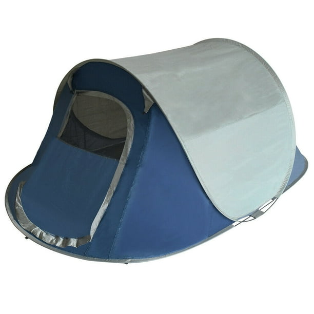 Eurmax Pop Up Camping Tent Automatic Instant Tent 3 4 Person Family Camping Tents For Camping Hiking Traveling Walmart Com Walmart Com