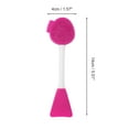 thumbnail image 4 of Unique Bargains 2 Pcs Soft Facial Mask Brush Double-headed Rose Red, 4 of 5