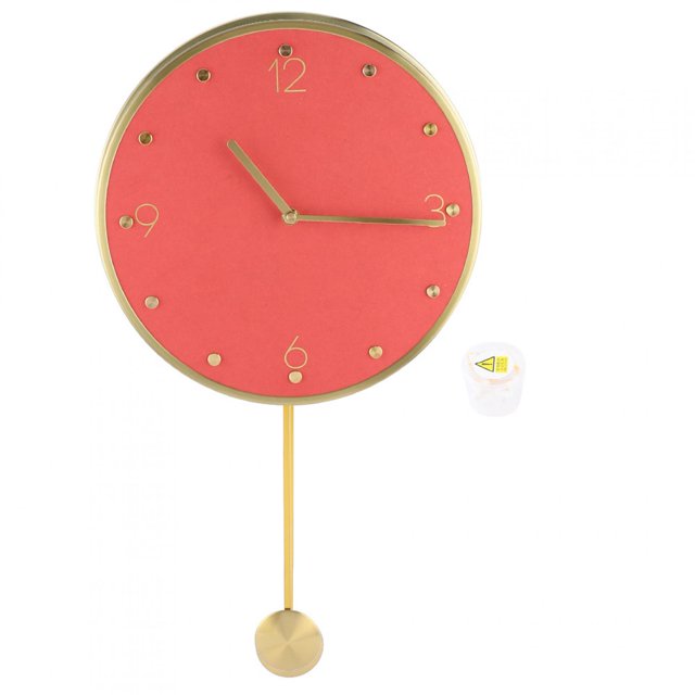 Clock, Simple Wall Clock, Durable Modern For Red