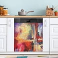 thumbnail image 5 of GZHJMY Art Oil Painting Abstract Dishwasher Magnet Cover Stickerative Refrigerator Magnet Panel Decal Cover for Home Kitchen Appliance Home Decor, 5 of 6