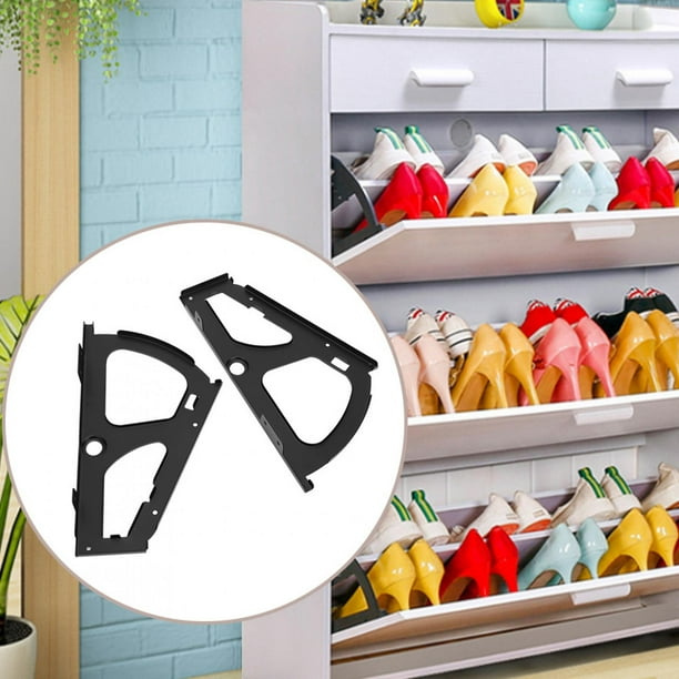 Single Layer Shoe Cabinet Flip Frame Flip Drawer Hinges Furniture Hardware Parts Shoe Rack Hinges Flip Drawer Cabinet Hinge Fan Shape for Cupboard