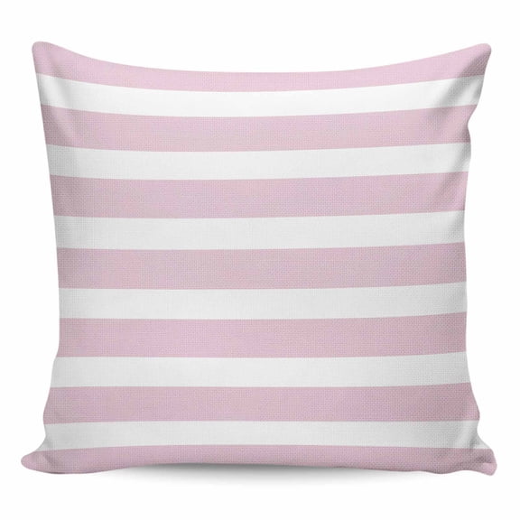 Pink Stripe Pillow Covers 26x26 Inch Decorative Throw Pillow Cover, Modern Simple Geometric White Striped Sofa Pillowcases Accent Cushion Case Home Decor Bedroom Living Room