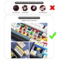 thumbnail image 2 of Gieenan Gradients Orange Black PBT Keycap Set with Shine Through Characters, Double Shot OEM Profile Key for Mechanical Keyboards, 2 of 13
