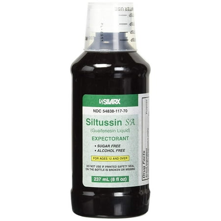 SILTUSSIN SYRUP S/F A/F UB*SIL 8 OZ