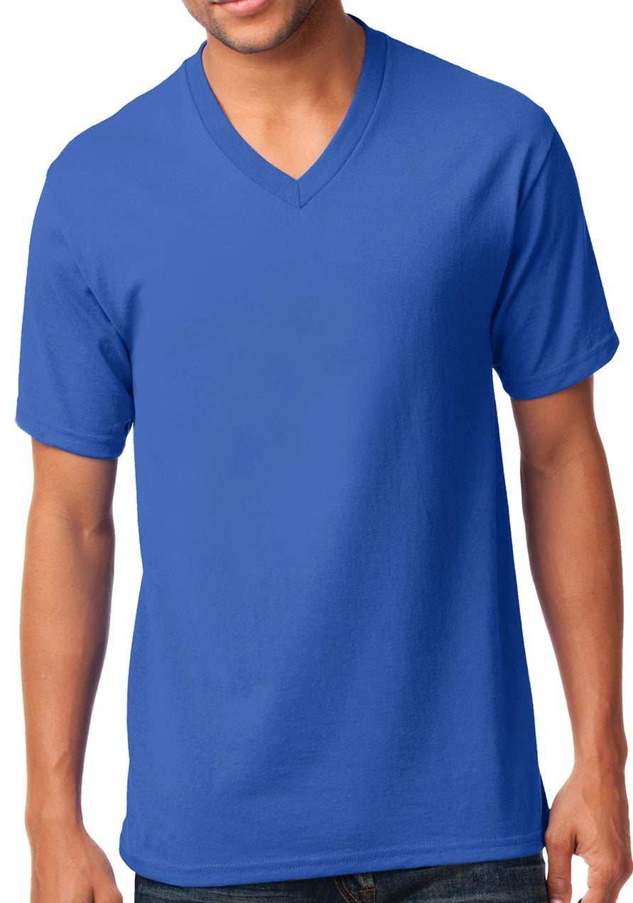 Buy Cool Shirts Casual mens Vneck Tee Shirt, Medium Royal Blue
