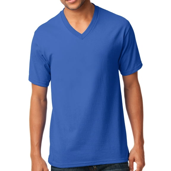 Buy Cool Shirts Casual mens V-neck Tee Shirt, Medium Royal Blue