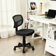 thumbnail image 2 of Costway Silla de Oficina con Respaldo Bajo Altura Regulable Ruedas Lisas y Giratorias a 360° Negro 50 x 50 x 79-91 cm, 2 of 10