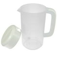 thumbnail image 2 of 2500ml Transparent Plastic Measuring Pitcher Milk Tea Pot Cold Water Kettle for Storing and Serving Beverage (Light Green), 2 of 9
