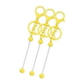 thumbnail image 1 of KLKCMS 3 Pieces Beadable Keychain Bars Make Your Own Keychain Rings for Friend Gift Yellow, 1 of 9