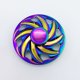 thumbnail image 4 of 3-5 Minutos Fidget Spinner EDC Hand Fidget Toy, Rainbow Multicolor Volante Aleación de Galvanoplastia Reductor de Estrés Alta Velocidad Acero Inoxidable Rodamiento Dedo Tri-Spinner Alivio Juguetes para Enfoque ER, 4 of 5