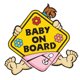 thumbnail image 5 of Baby Sign Stickers Auto Car Etiquetas De Advertencia Impermeables Calcomanías, 5 of 9