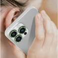 thumbnail image 2 of CASELIX Camera Lens Protectors for iPhone 13 Pro, Glitter Green Metal Full Cover Tempered Glass Circle Screen Camera Protection For Apple iPhone 13 Pro, Alpine Green, 2 of 5