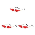 thumbnail image 3 of Gafas de sol sin marco Qarigey Tonos duraderos protección A Prueba de viento Llama Transpirable Fuego Impermeable Moda Rojo Rojo, 3 of 6