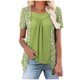 thumbnail image 1 of Camisetas de Manga Corta de Verano para Mujeres, Moda Impresa Falsa de Dos Piezas de Cuello Redondo para Uso Casual, Diario Y de Fiesta, 1 of 7