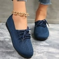 thumbnail image 6 of BRGZLK Flat Round Toe Weave Shallow Cut Hollow Breathable Sleeve Sole Work Shoes, 6 of 6