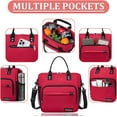thumbnail image 4 of Boîte à Lunch Rouge pour Femmes pour le Travail Sac à Lunch Isolé pour Femme Adulte, Sac à Lunch Mode pour Dames, 4 of 7