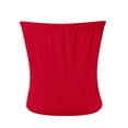 thumbnail image 5 of DondPO Cotton Tube Tops For Women Y2k Sleeveless Tube Tops Strapless Top Off-Shoulder Bandeau Tops Women Strapless Eyelet Embroidery Tube Tops Red M, 5 of 5