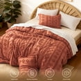thumbnail image 4 of U by Bedsure Tufted Boho Comforter Set, 2 Pieces Farmhouse Shabby Chic Embroidery Bed Set, Soft Jacquard Comforter for All Seasons,Twin,Potter's Clay, 4 of 6