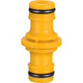 thumbnail image 3 of Pack de 6 racores de manguera dobles con rosca exterior para conectar mangueras de jardín (amarillo) JAMW Sencillez, 3 of 5