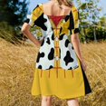 thumbnail image 4 of Sheriff vaquero dibujos animados Woody juguete DIY disfraz de Halloween vestido de manga corta vestido de mujer elegante vestido de lujo vestidos, 4 of 7