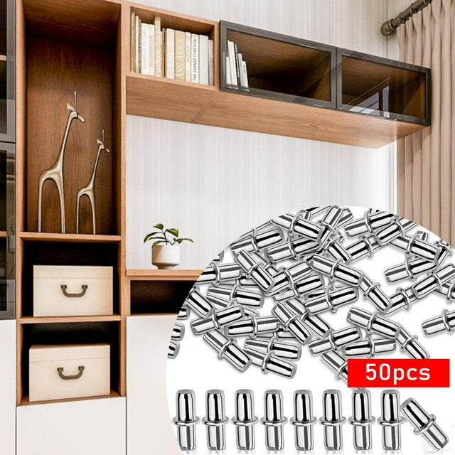 50 Pcs Chevilles de Remplacement Durables pour Étagère Armoire Cuisine
