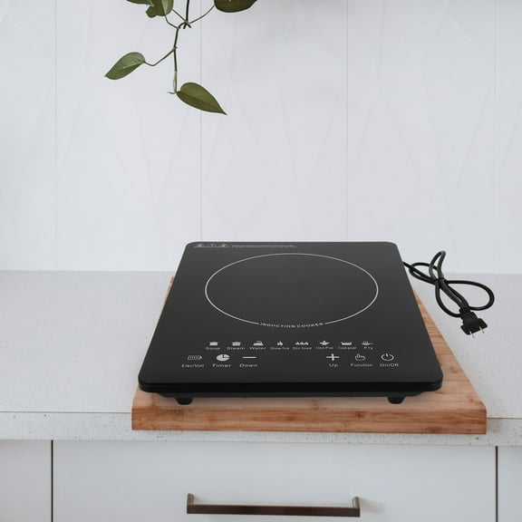 110V Single Burner Induction Stove Top,Portable induction Cooktop,Induction Hot Plate Electric Burner,8 Functions, Kids