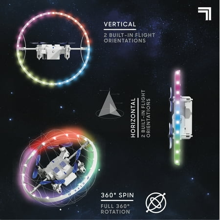 Sharper Image® Halo Drone – Remote Control Light-Up Orbiter