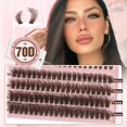 thumbnail image 4 of Extensor de pestañas Yawamica Brown Fluffy Lash Kit, 4 of 8