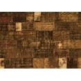 thumbnail image 1 of Ahgly Company Indoor Rectangle Patchwork Orange Transitional Area Rugs, 2' x 5', 1 of 1
