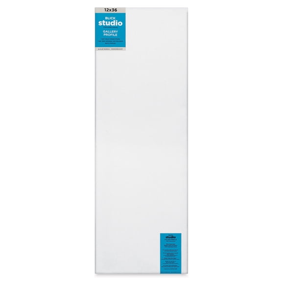 Blick Studio Stretched Cotton Canvas - Gallery Profile, 12" x 36"