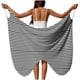 thumbnail image 3 of TaTaai Ladies Butterfly Solid Beach Cover Up Wrap Skirt with Tie Waist Sheer Lightweight Long Dress Chiffon Sarong for Swimwear Vacation Resort All Season Wear Gift, 3 of 9