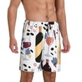 thumbnail image 2 of Naloa Wine Bottles Glasses Men's Short Pajama Pants, Lounge Comfort Shorts with Elasticized Waistband and Side Pockets - 4X-Large, 2 of 9