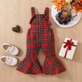 thumbnail image 2 of MuZeFu Kids Rompers Clearance Toddler Baby Girl Lattice Print Jumpsuits Printing Strap Romper Pants, 2 of 9
