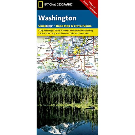 National Geographic GuideMaps: Washington - Folded Map