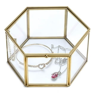Glass Purse Keepsake Box Vanity Display Gift for Mom for 