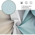 thumbnail image 4 of Teal Blue Shower Curtain, Teal Blue Brown Ombre Aqua Beach Waves Abstract Ocean Modern Bathroom Curtain Home Decor Waterproof Fabric Machine Washable with 12 PCS Hooks,72" Wx72 L, 4 of 6