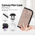 thumbnail image 2 of Bingfone Rose Gold Marble Texture Print Pencil Case Large Capacity Pencil Pouch Pen Bag Office Stationery Organizer Multifunctional Pencil Bag for Women & Men, 2 of 6