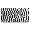 thumbnail image 4 of Minimalist Monochrome Lines Non Slip Long Door Mat 39''x20'' Soft, Absorbent, for Kitchen, Bathroom, and Bedroom, 4 of 8