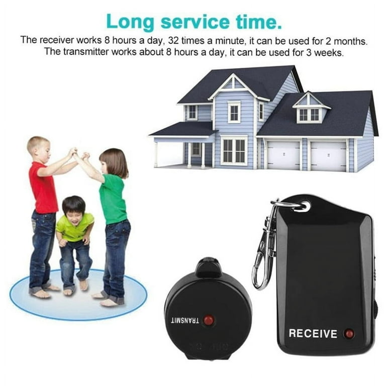 Produktbild von RF Anti-Verlust-Gerät – Sender & Empfänger Mit Alarm & Vibration, Für Kinder, Haustiere, Gepäck & Mehr