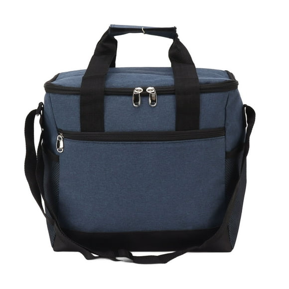 <p>Thermal Insulated Bag, Leakproof Collapsible Cooler Bag Adjustable Straps Zipper Waterproof Interior 15L Large Capcity For Picnics</p>