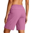 thumbnail image 7 of JYnXIANTI Shorts for Women Lightweight Elastic Waist Zipper Pockets Shorts Quick Dry Workout Athletic Shorts Summer Outfits, 7 of 7