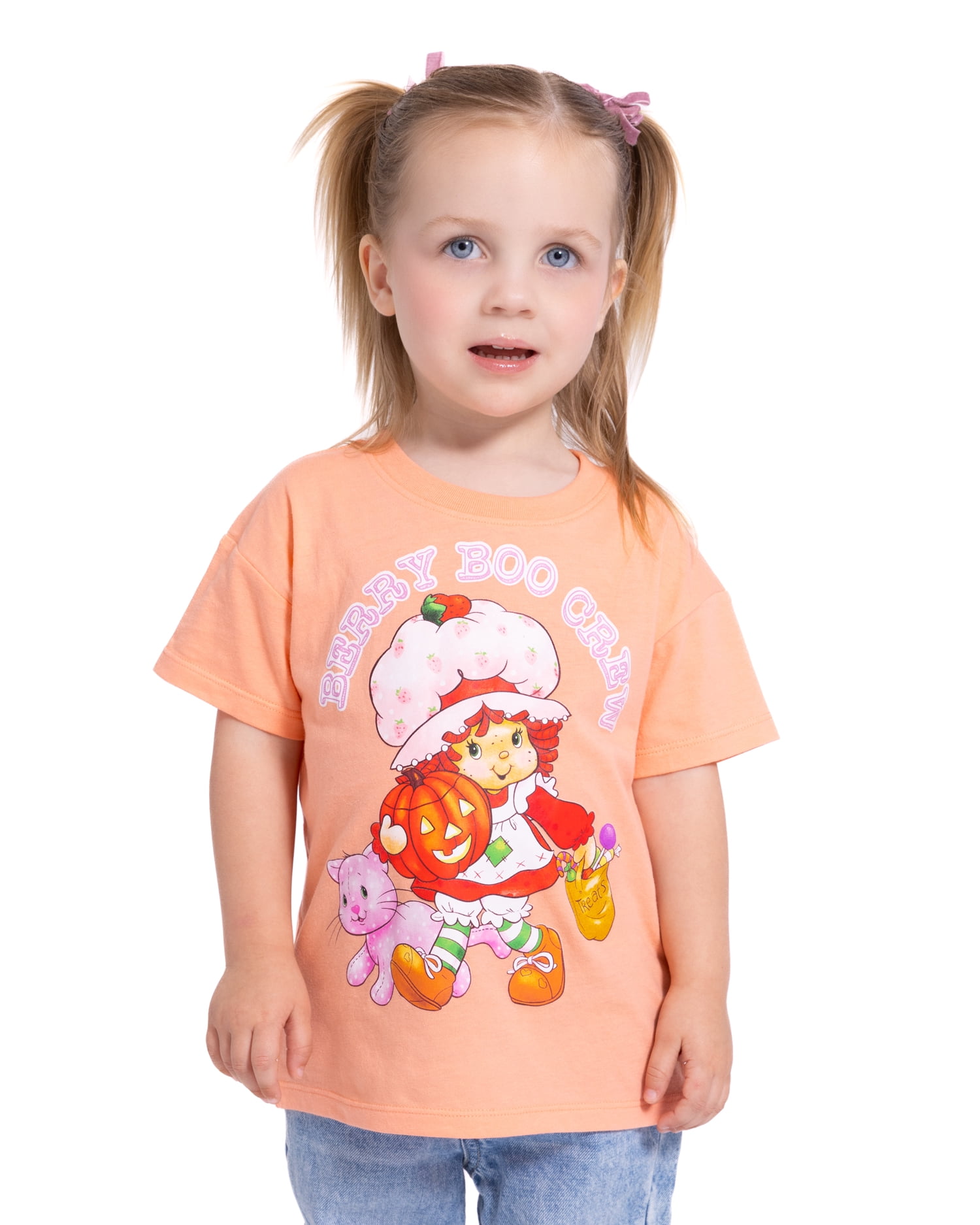 Strawberry Shortcake Toddler Girls Halloween Graphic Tee with Short Sleeves, Sizes 12M-5T