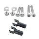 thumbnail image 1 of Soporte de montaje de pedal de clavija para reposapiés de trasero para 2000-2018 Negro Sharpla Reposapiés Soporte del pedal, 1 of 6