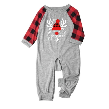

Fesfesfes Xmas PJS Parent-Child Outfit Baby Printed Family Matching Pajamas Crawl Sale Clearance