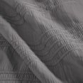 thumbnail image 2 of Safdie & Co. Clipped Jacquard Comforter Set 5PC - Matisse Charcoal King, 2 of 2