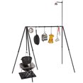 thumbnail image 2 of Collapsible Campfire Cooking Stand Portable Camping Cookware Hanging Hooks Hanger Rack Lantern Stand Bracket Holder with Carrying Case, 2 of 8