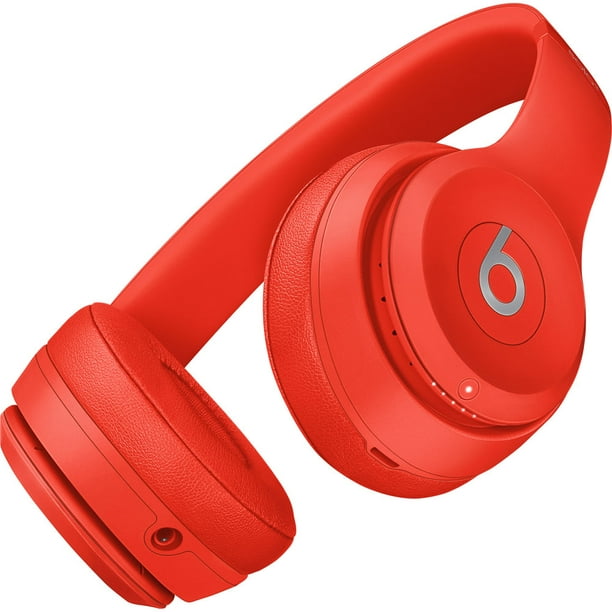 Beats Solo3 Wireless On-Ear Headphones (Citrus Red) Bundle with