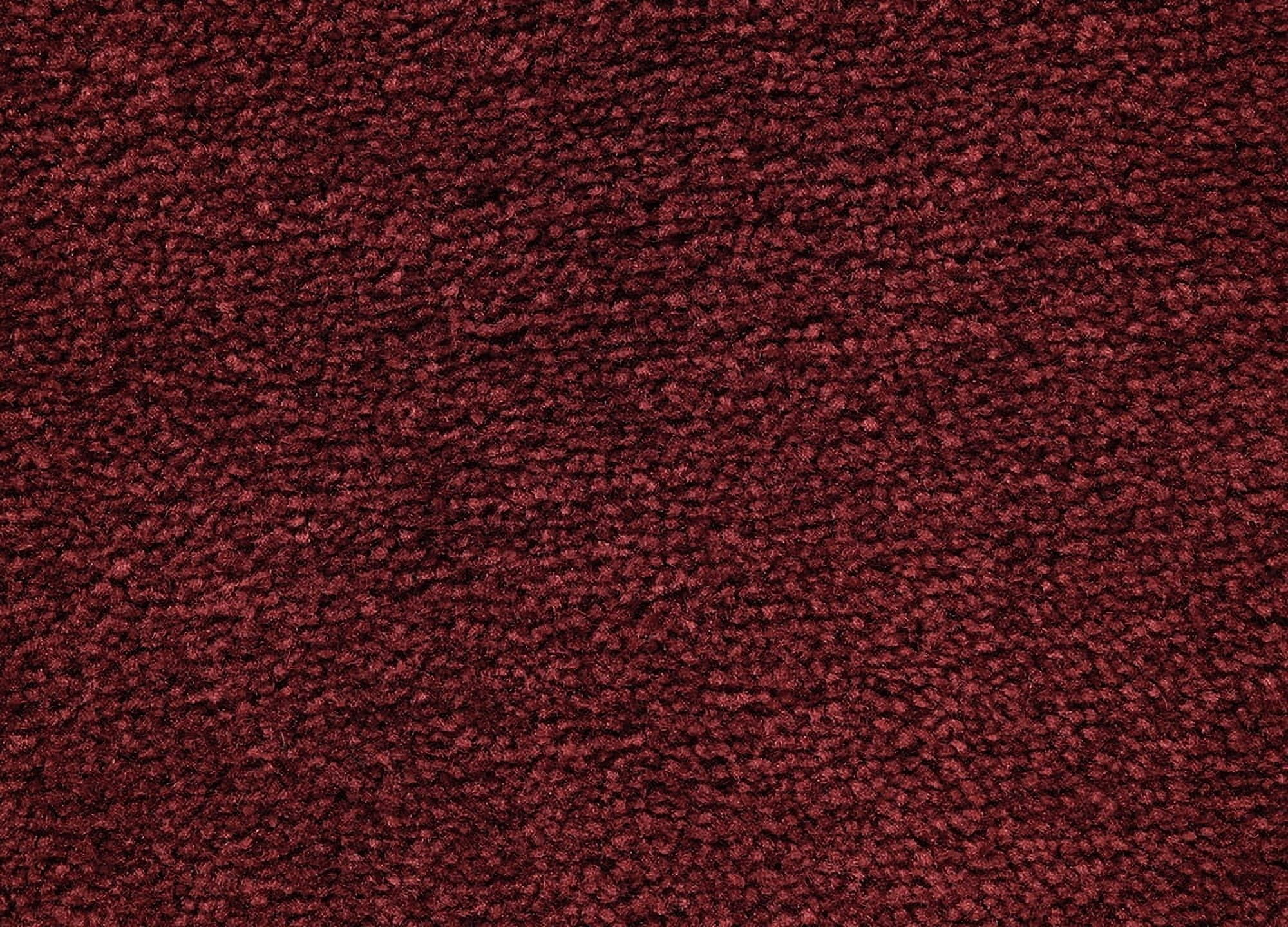 Garland Rug Traditional Washable Bath Rug Set, 3 Piece Set (21"x34" Bath Rug, Contour Rug, & Toilet Lid) Chili Red
